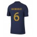 Cheap France Matteo Guendouzi #6 Home Football Shirt World Cup 2022 Short Sleeve
